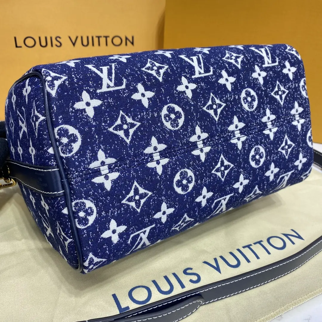 monogram denim speedy bandouliere 25 handbag m59609 4
