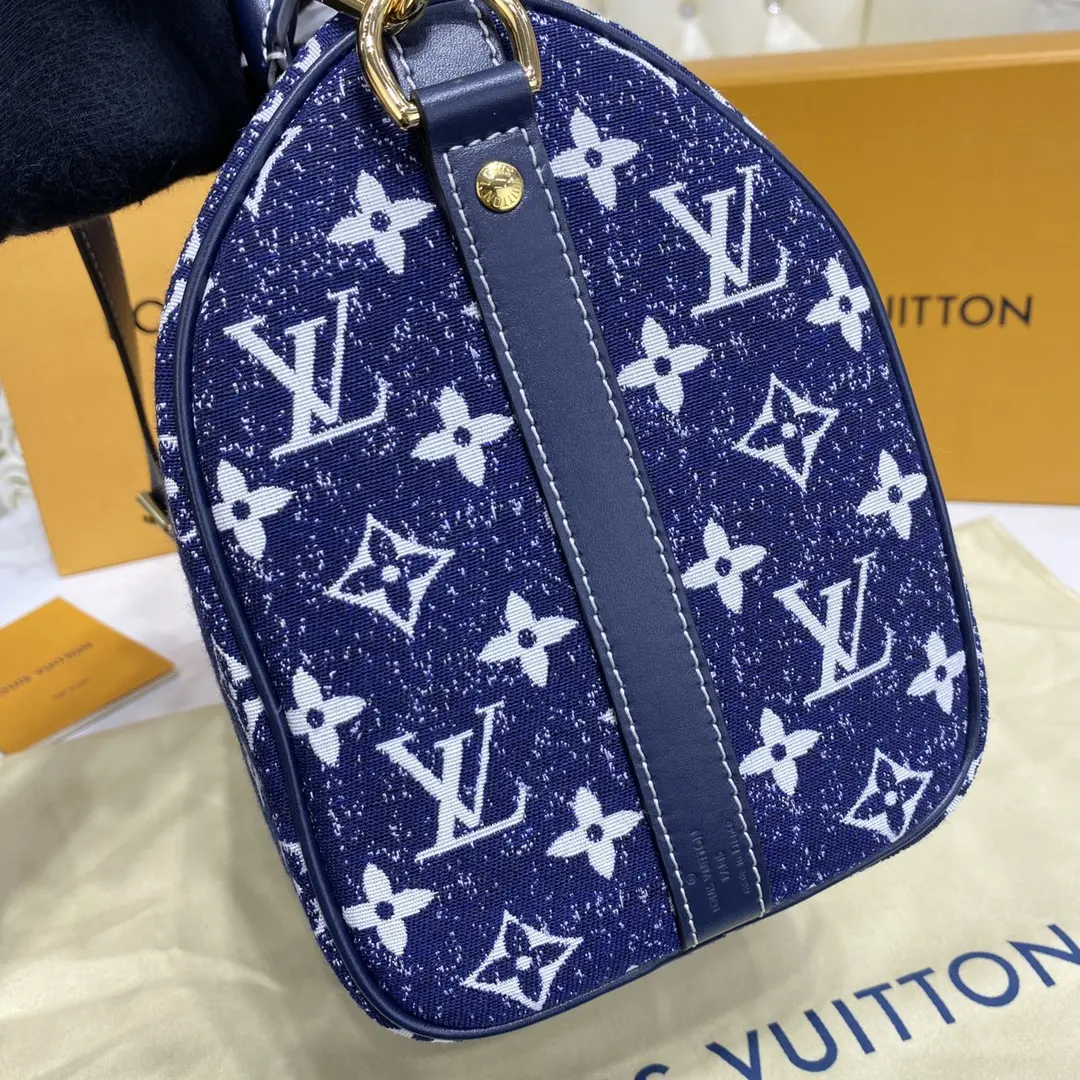 monogram denim speedy bandouliere 25 handbag m59609 6