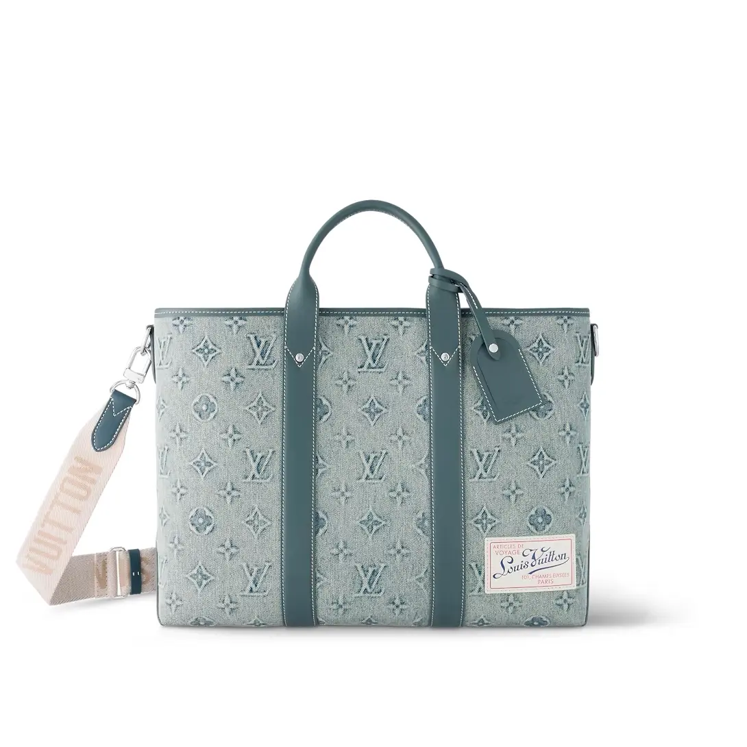 monogram denim weekend tote nm m22537 1