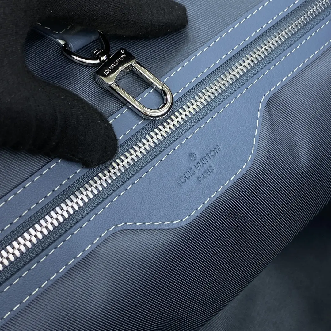 monogram denim weekend tote nm m22537 8