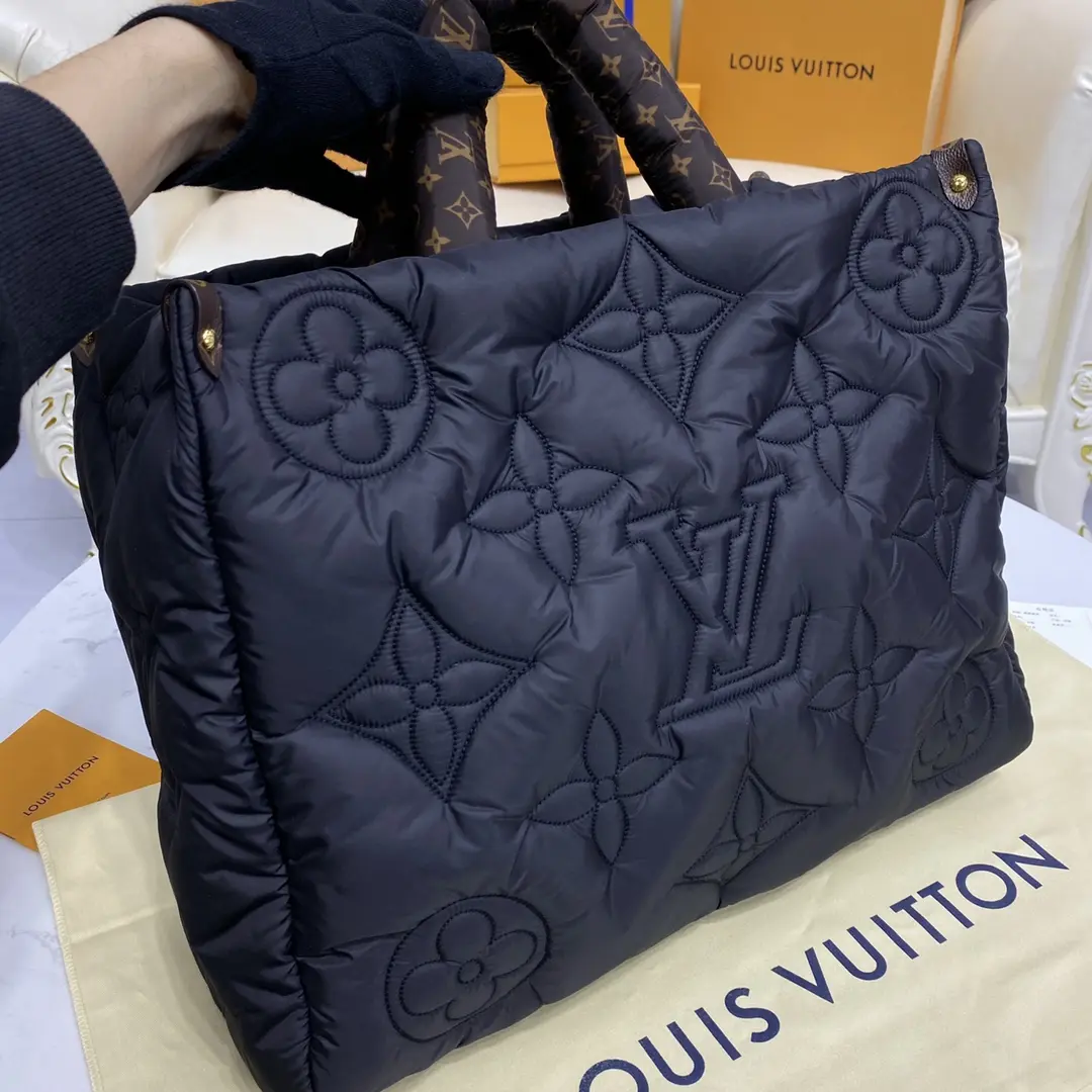 monogram econyl onthego gm tote bag m59005 8