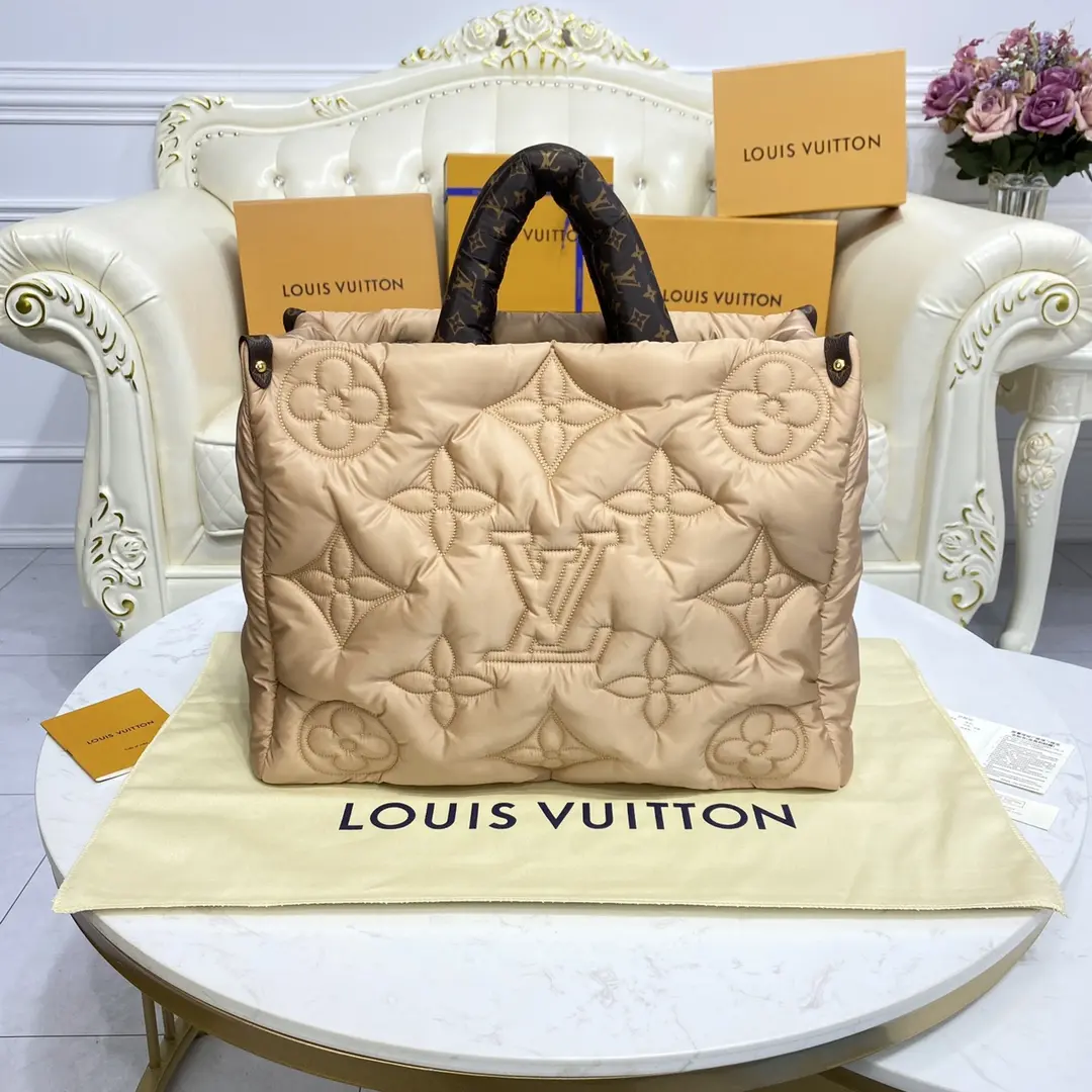 monogram econyl onthego gm tote bag m59007 9