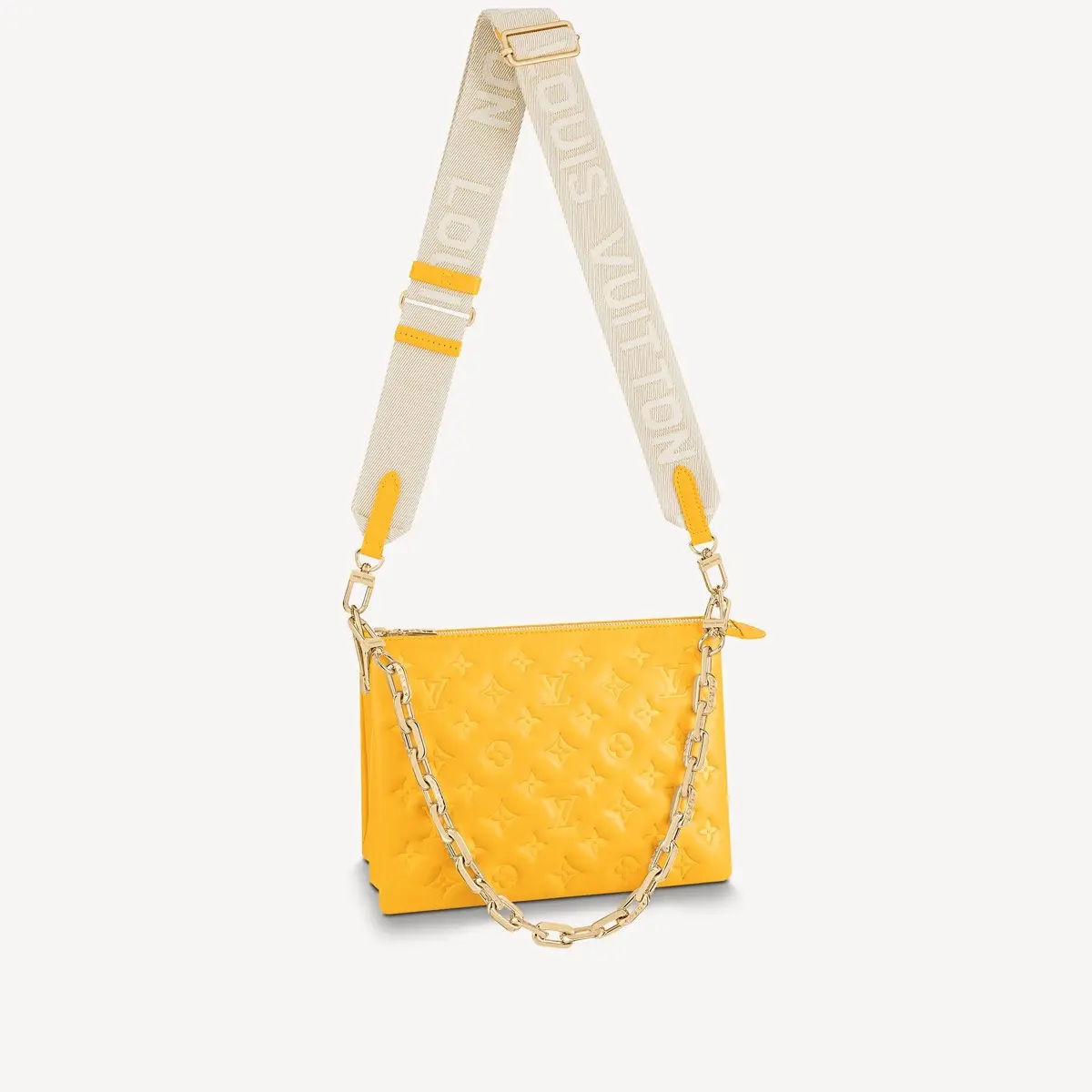 monogram embossed puffy coussin pm handbag m20378 1