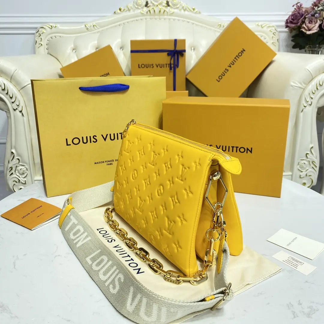 monogram embossed puffy coussin pm handbag m20378 4 monogram embossed puffy coussin pm handbag m20378 4