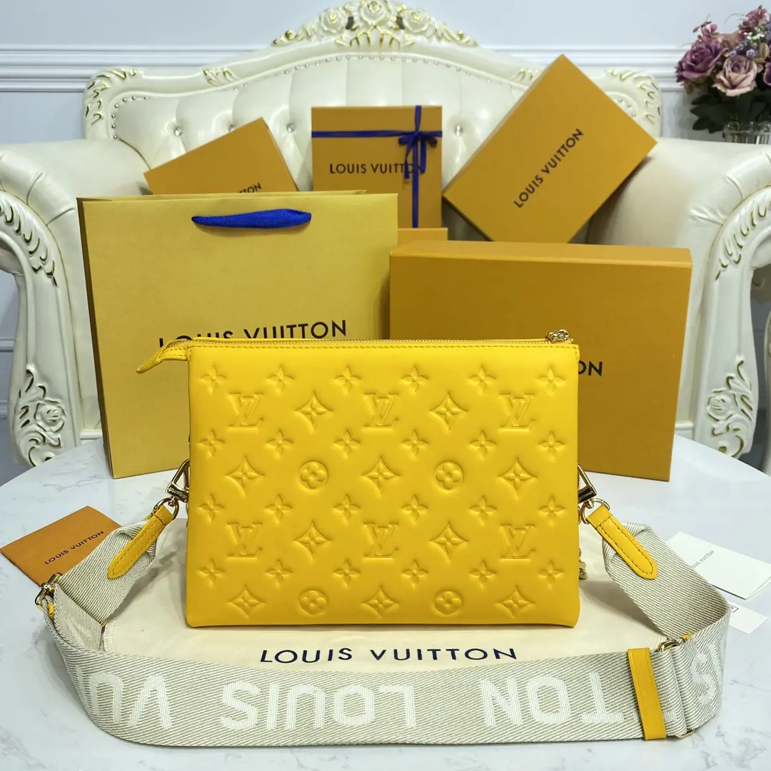 monogram embossed puffy coussin pm handbag m20378 5 monogram embossed puffy coussin pm handbag m20378 5