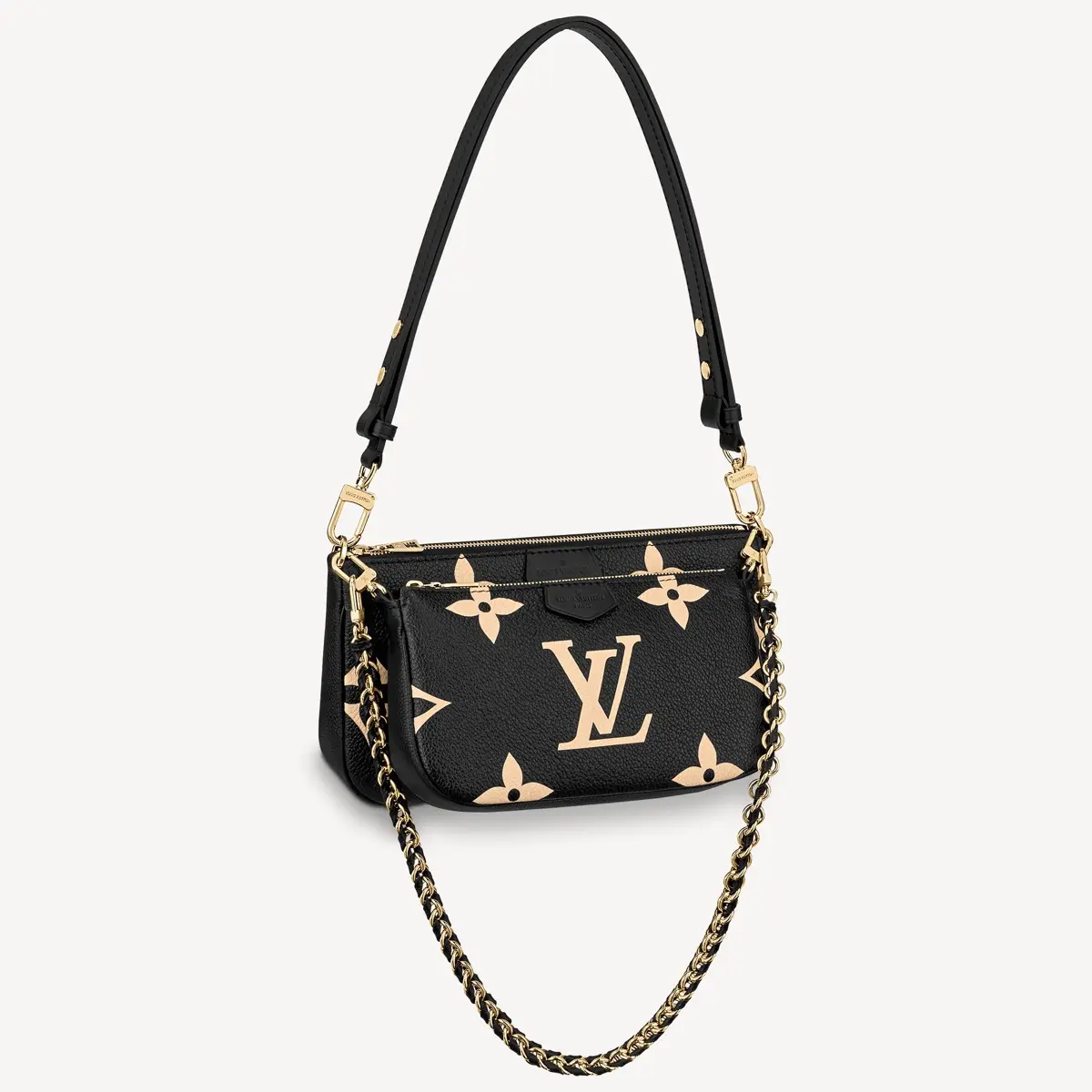 monogram empreinte multi pochette accessoires black cream m45777 1 monogram empreinte multi pochette accessoires black cream m45777 1