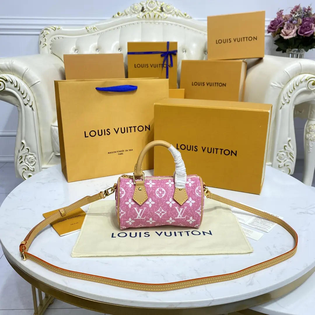 monogram jacquard denim nano speedy m81213 5