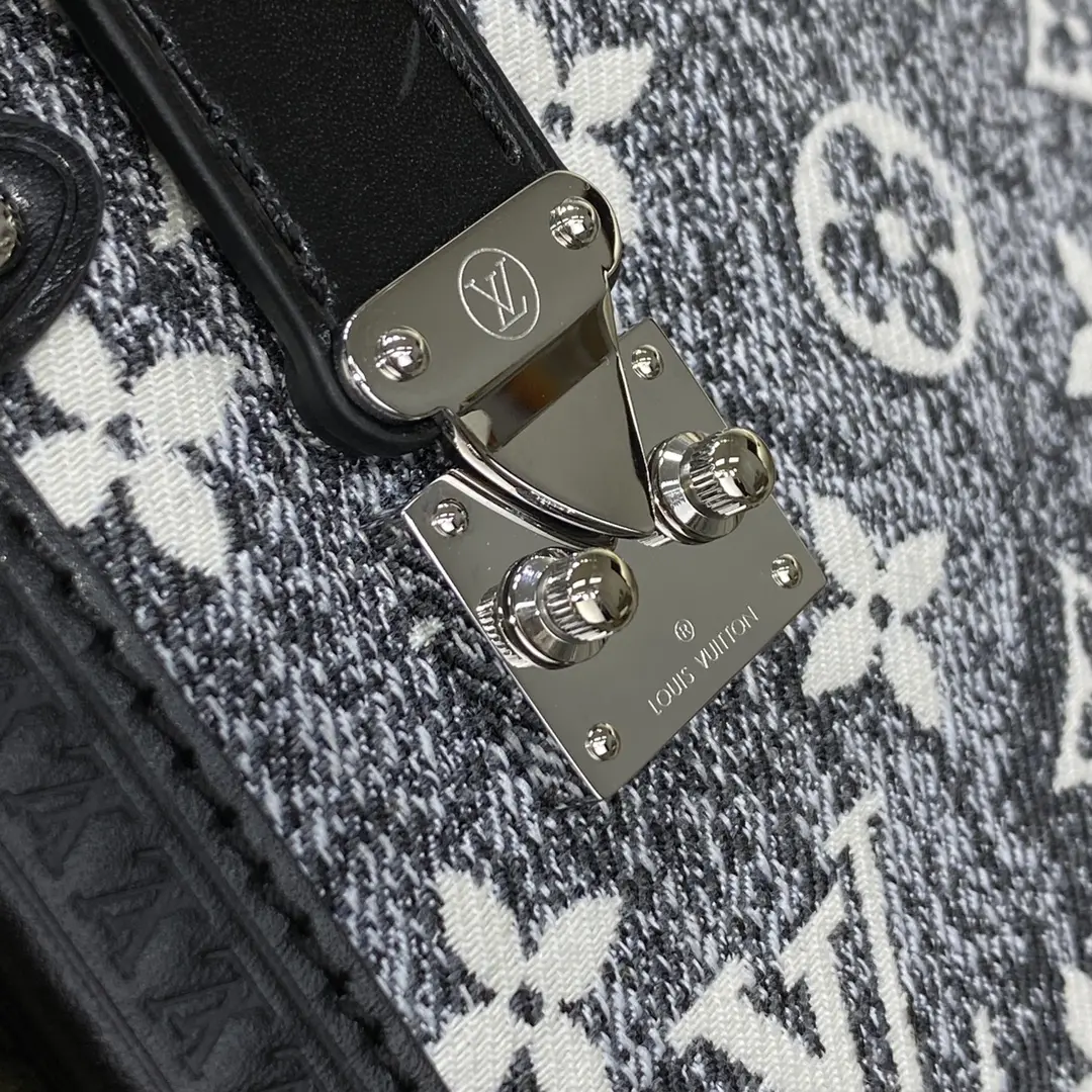 monogram jacquard denim side trunk bag m21460 4 monogram jacquard denim side trunk bag m21460 4