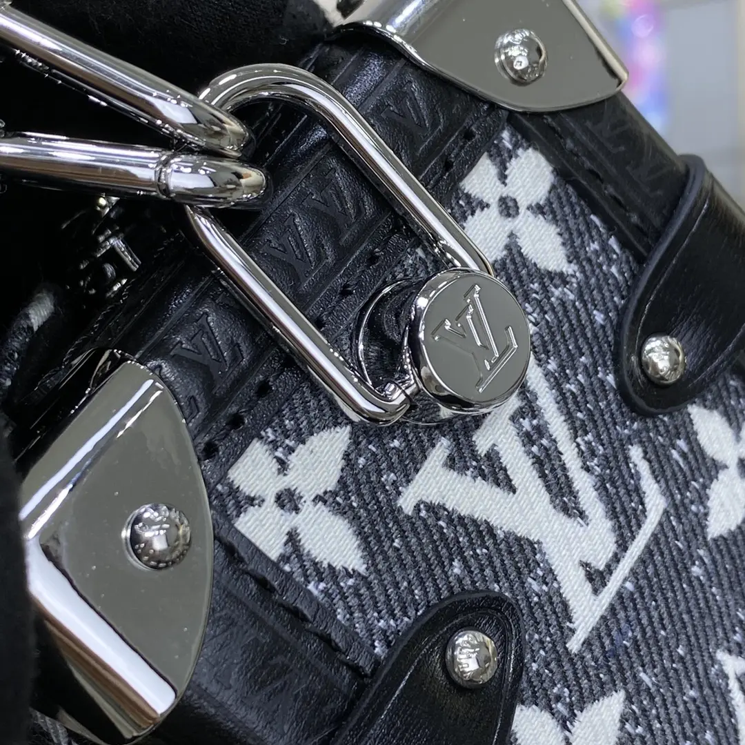 monogram jacquard denim side trunk bag m21460 5 monogram jacquard denim side trunk bag m21460 5