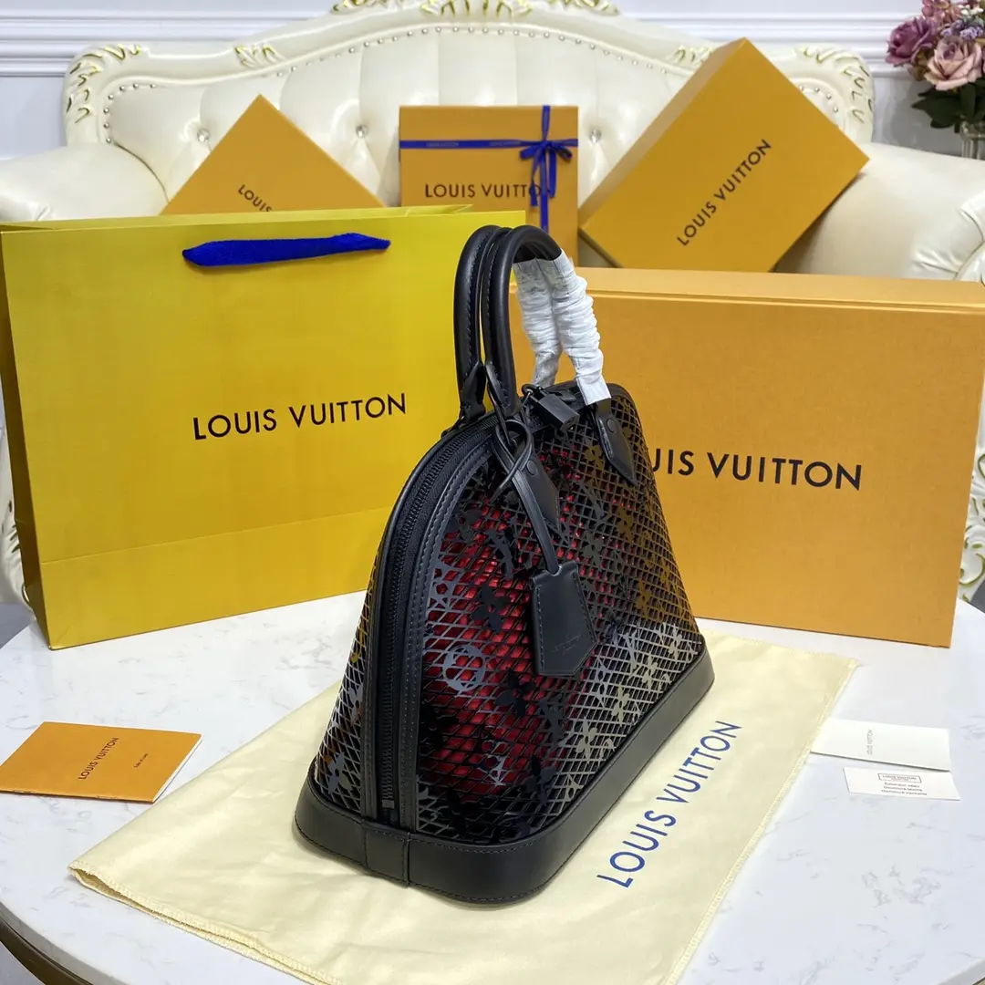 monogram lace alma pm handbag m20355 5