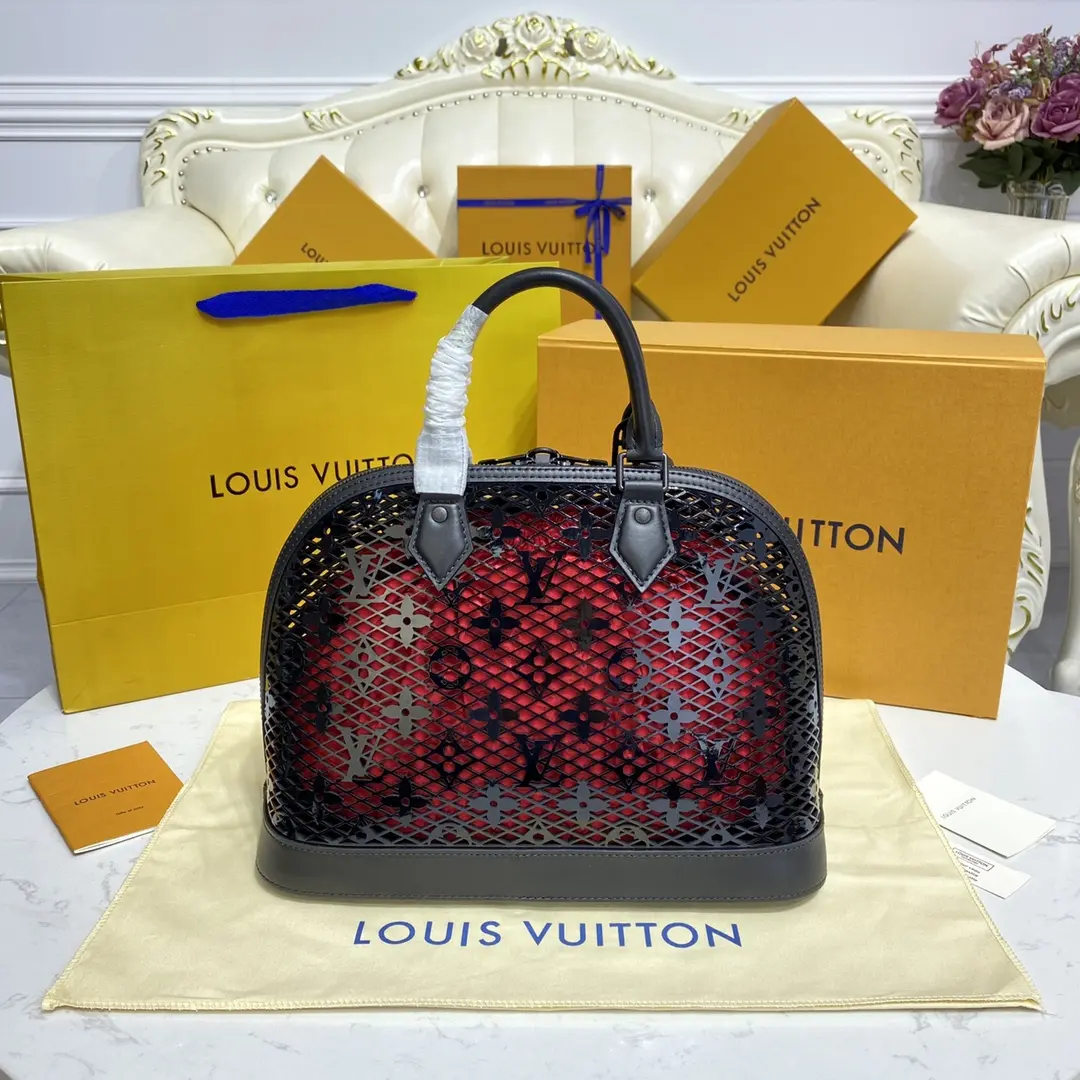 monogram lace alma pm handbag m20355 6