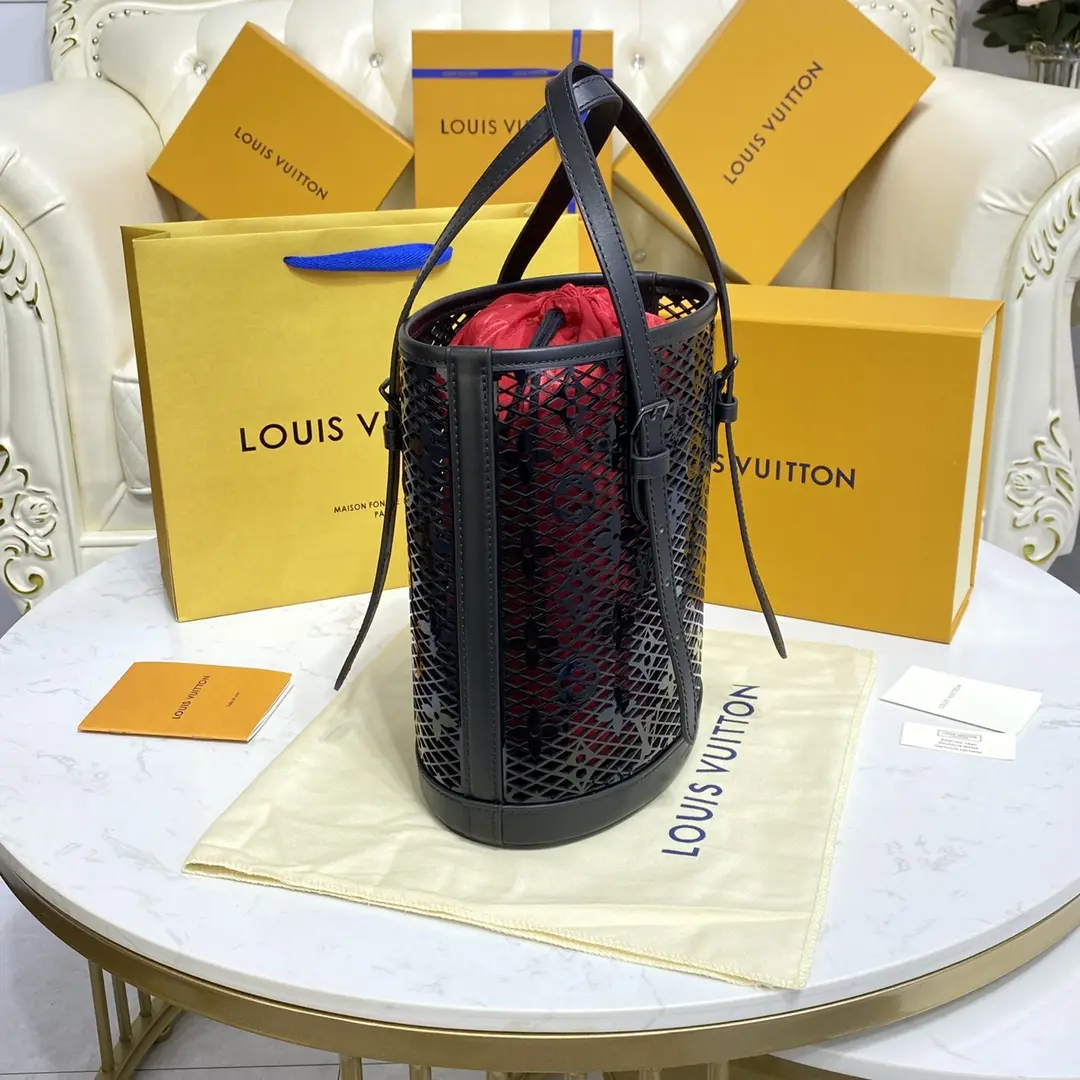 monogram lace bucket pm bag m20352 3