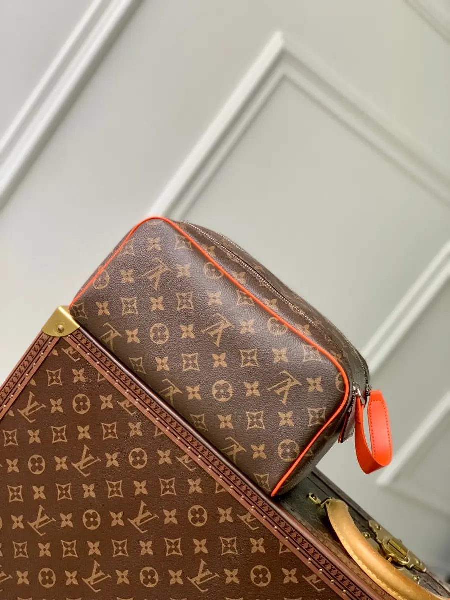 monogram macassar canvas dopp kit toiletry orange m46765 2 monogram macassar canvas dopp kit toiletry orange m46765 2