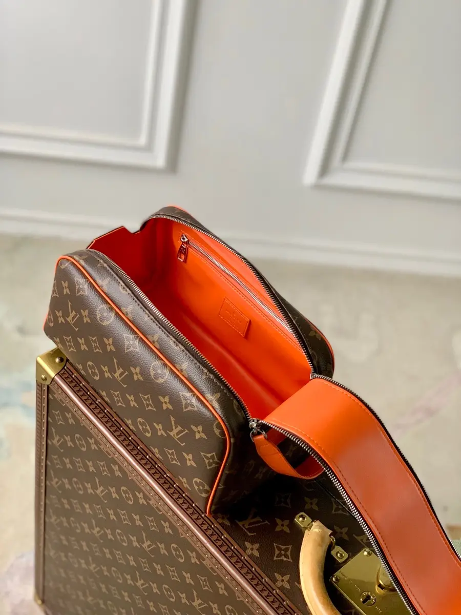 monogram macassar canvas dopp kit toiletry orange m46765 3 monogram macassar canvas dopp kit toiletry orange m46765 3