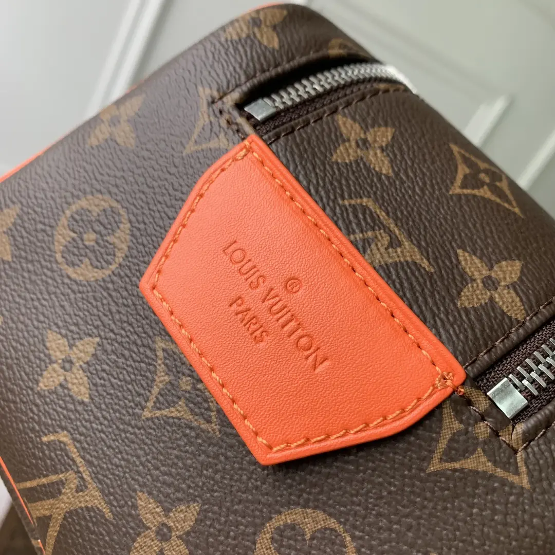monogram macassar canvas dopp kit toiletry orange m46765 5 monogram macassar canvas dopp kit toiletry orange m46765 5