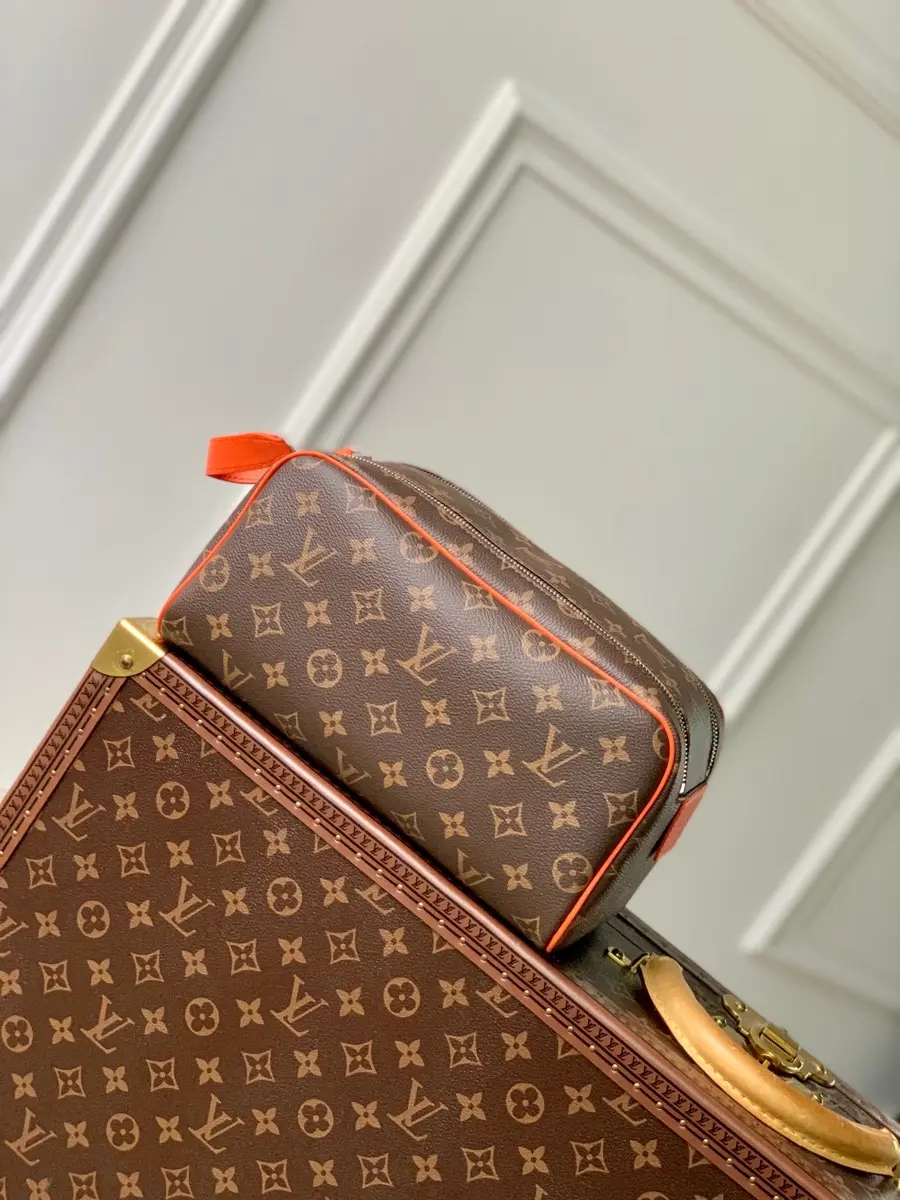 monogram macassar canvas dopp kit toiletry orange m46765 8 monogram macassar canvas dopp kit toiletry orange m46765 8