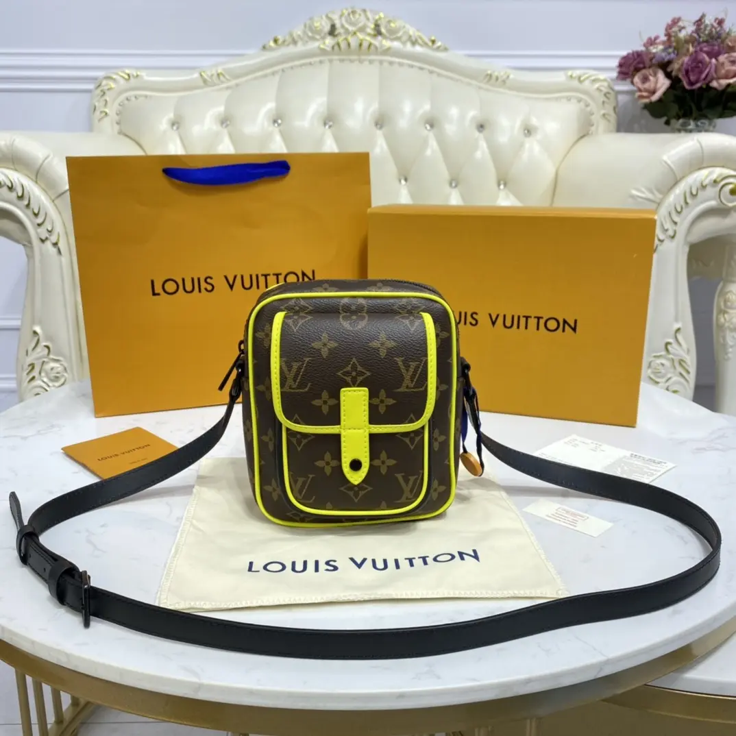 monogram macassar christopher wearable wallet yellow m80793 3 monogram macassar christopher wearable wallet yellow m80793 3