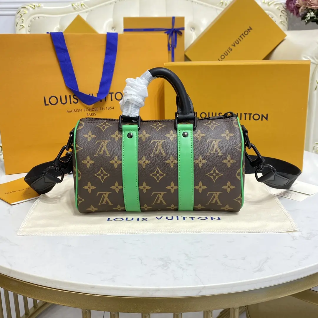 monogram macassar keepall bandouliere 25 m46249 5