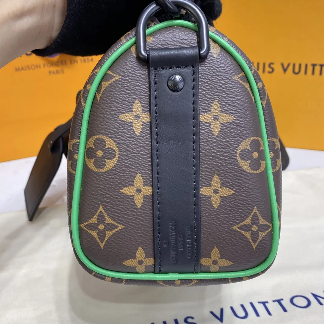 monogram macassar keepall bandouliere 25 m46249 7