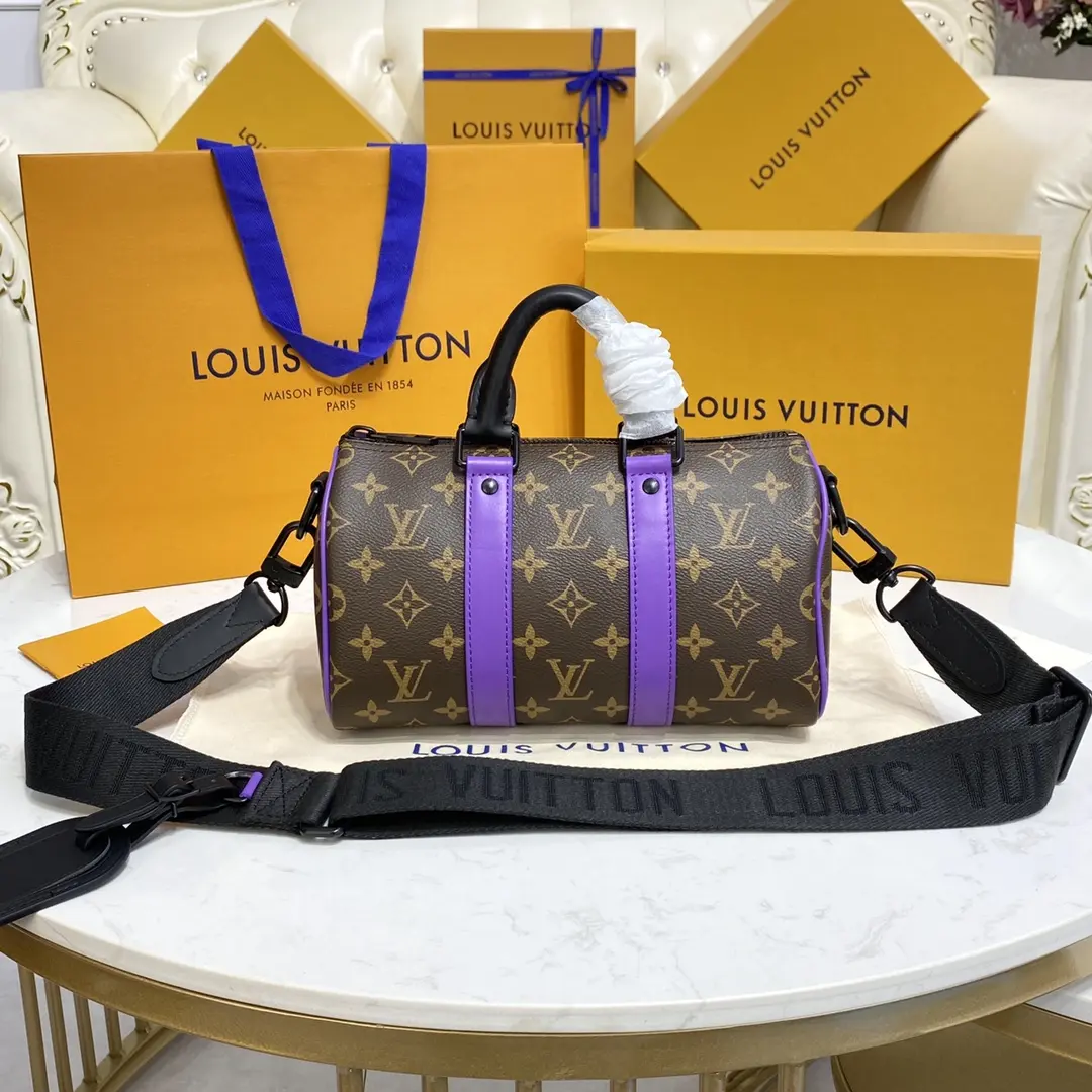 monogram macassar keepall bandouliere 25 purple m46249 purple 1 monogram macassar keepall bandouliere 25 purple m46249 purple 1