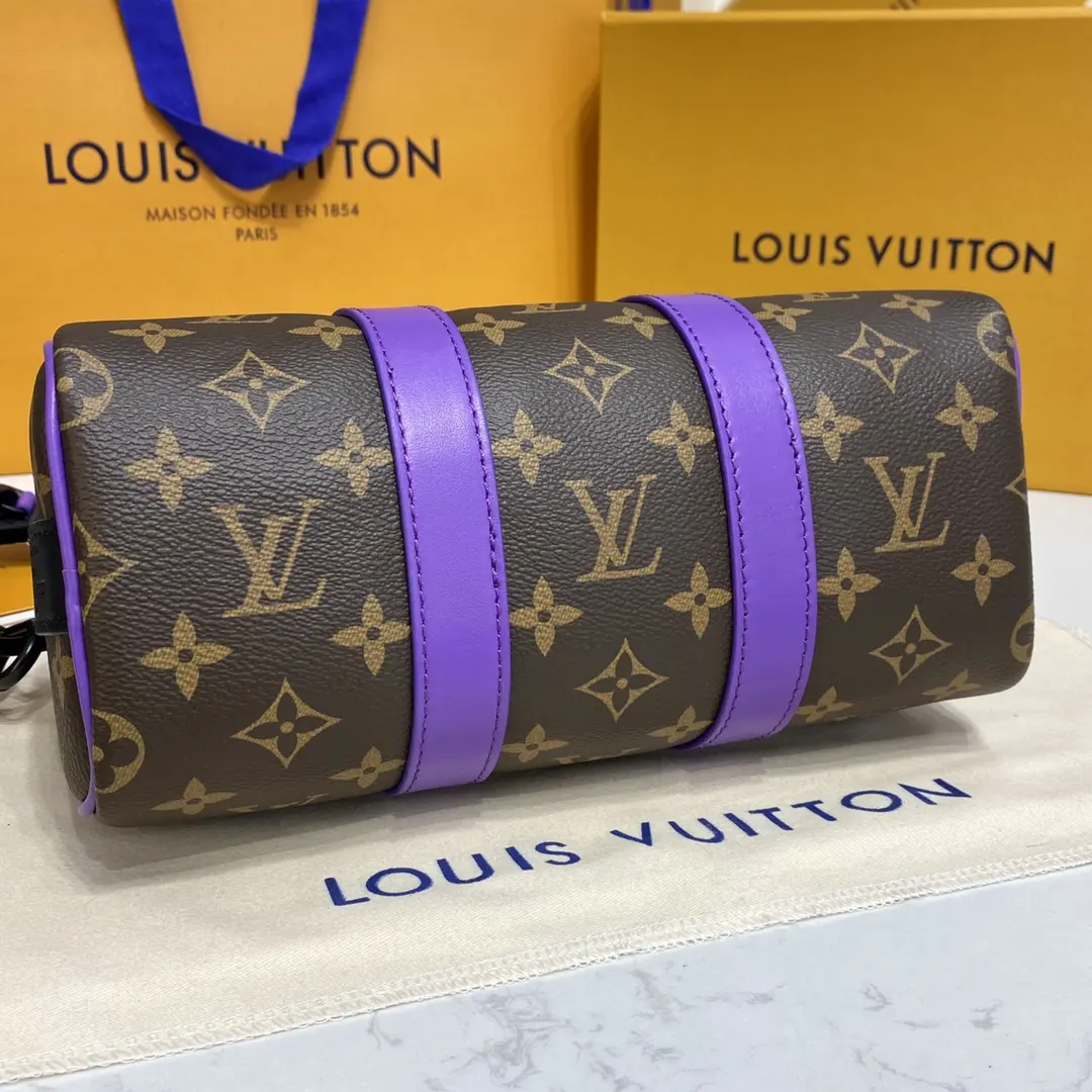 monogram macassar keepall bandouliere 25 purple m46249 purple 4 monogram macassar keepall bandouliere 25 purple m46249 purple 4