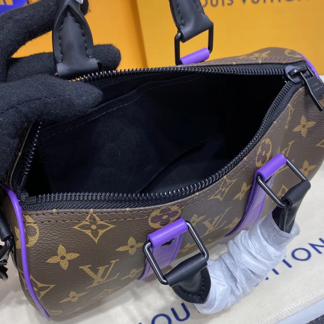 monogram macassar keepall bandouliere 25 purple m46249 purple 5 monogram macassar keepall bandouliere 25 purple m46249 purple 5