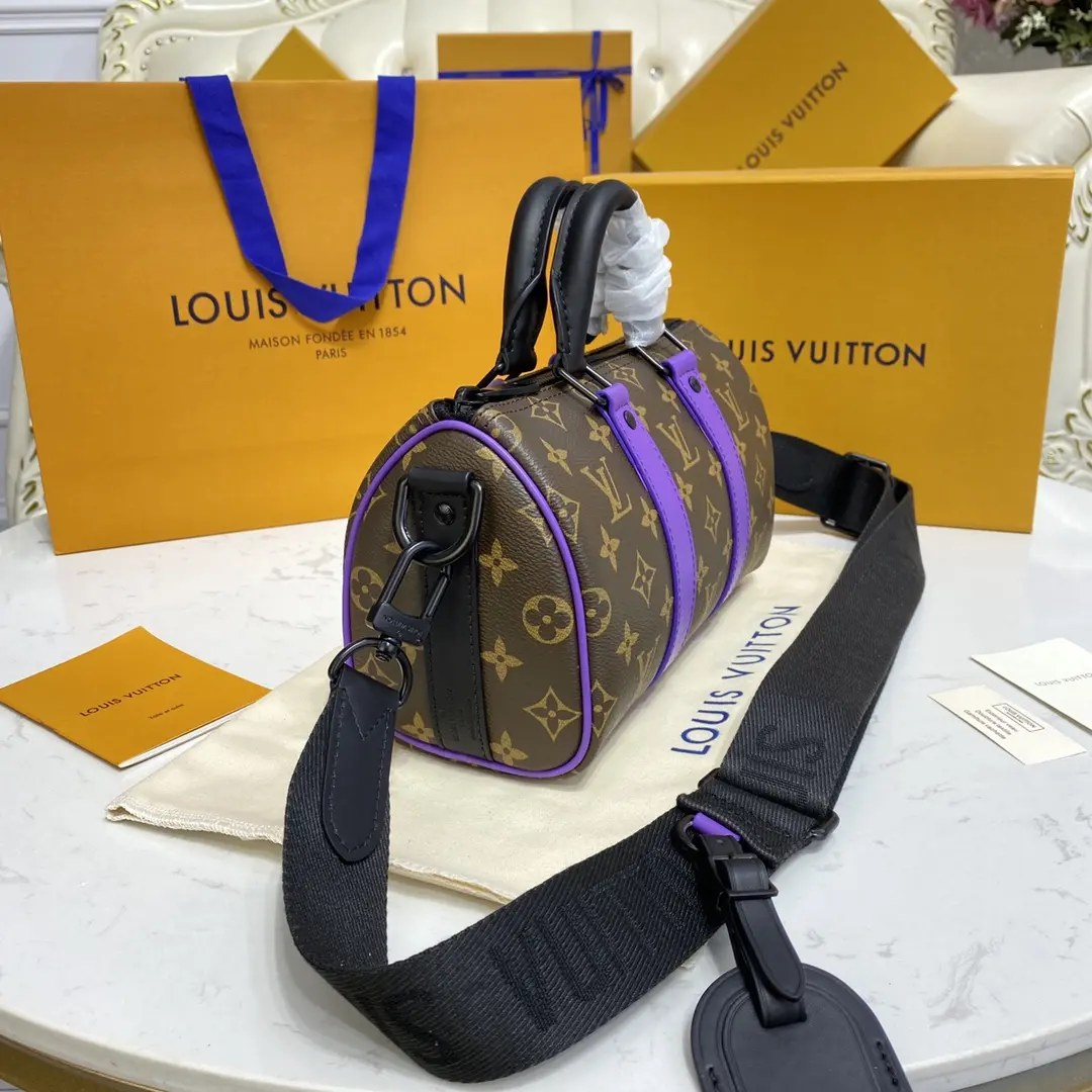 monogram macassar keepall bandouliere 25 purple m46249 purple 8 monogram macassar keepall bandouliere 25 purple m46249 purple 8