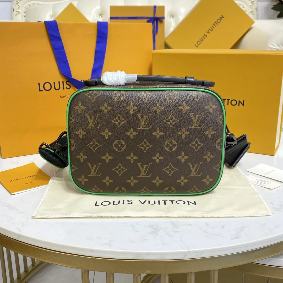 monogram macassar s lock messenger m46246 green 6 monogram macassar s lock messenger m46246 green 6