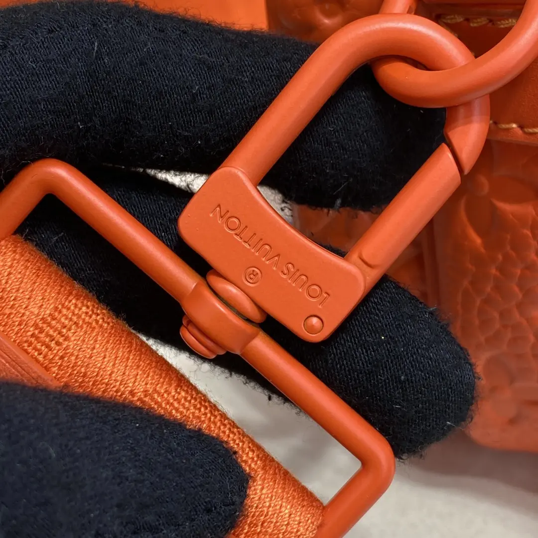 monogram macassar s lock messenger orange m20904 orange 9