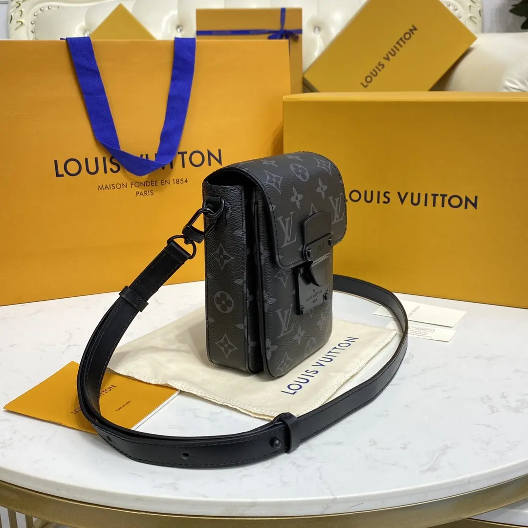 monogram macassar s lock vertical wearable wallet black m81522 black 4 monogram macassar s lock vertical wearable wallet black m81522 black 4