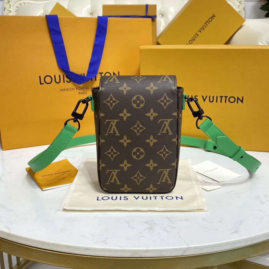 monogram macassar s lock vertical wearable wallet green m81522 green 7 monogram macassar s lock vertical wearable wallet green m81522 green 7