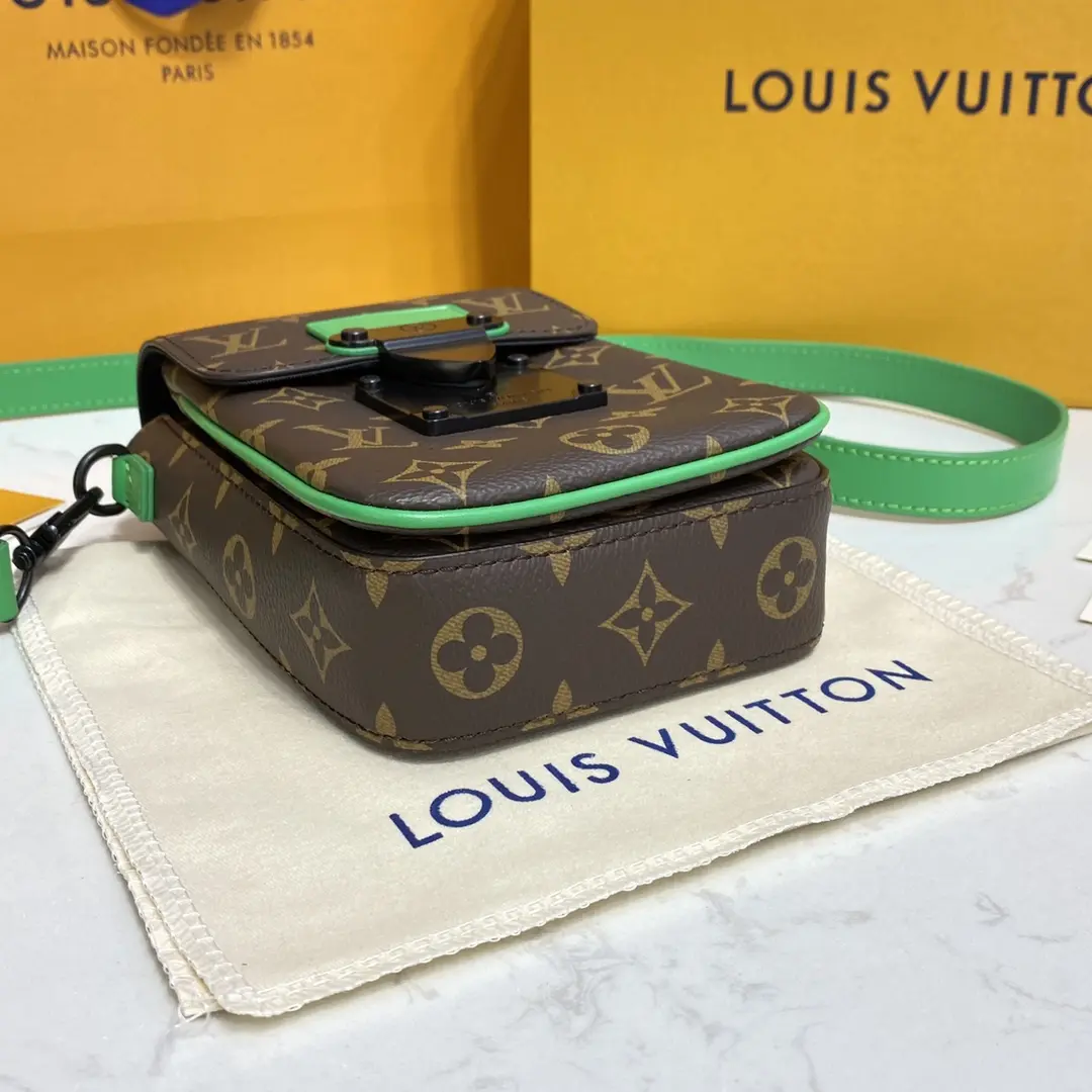 monogram macassar s lock vertical wearable wallet green m81522 green 8 monogram macassar s lock vertical wearable wallet green m81522 green 8