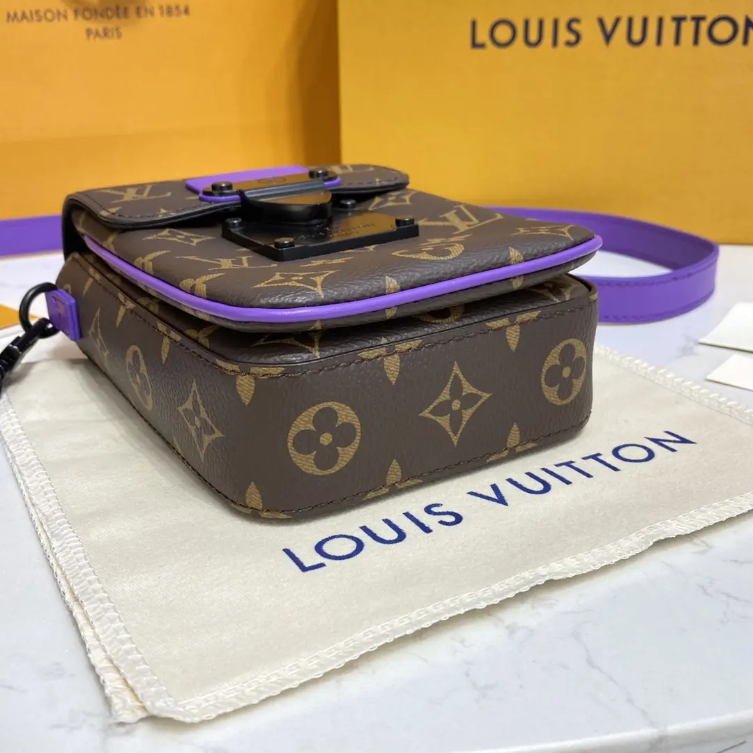 monogram macassar s lock vertical wearable wallet purple m81522 purple 3 monogram macassar s lock vertical wearable wallet purple m81522 purple 3