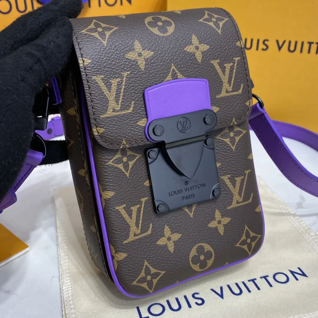monogram macassar s lock vertical wearable wallet purple m81522 purple 7 monogram macassar s lock vertical wearable wallet purple m81522 purple 7