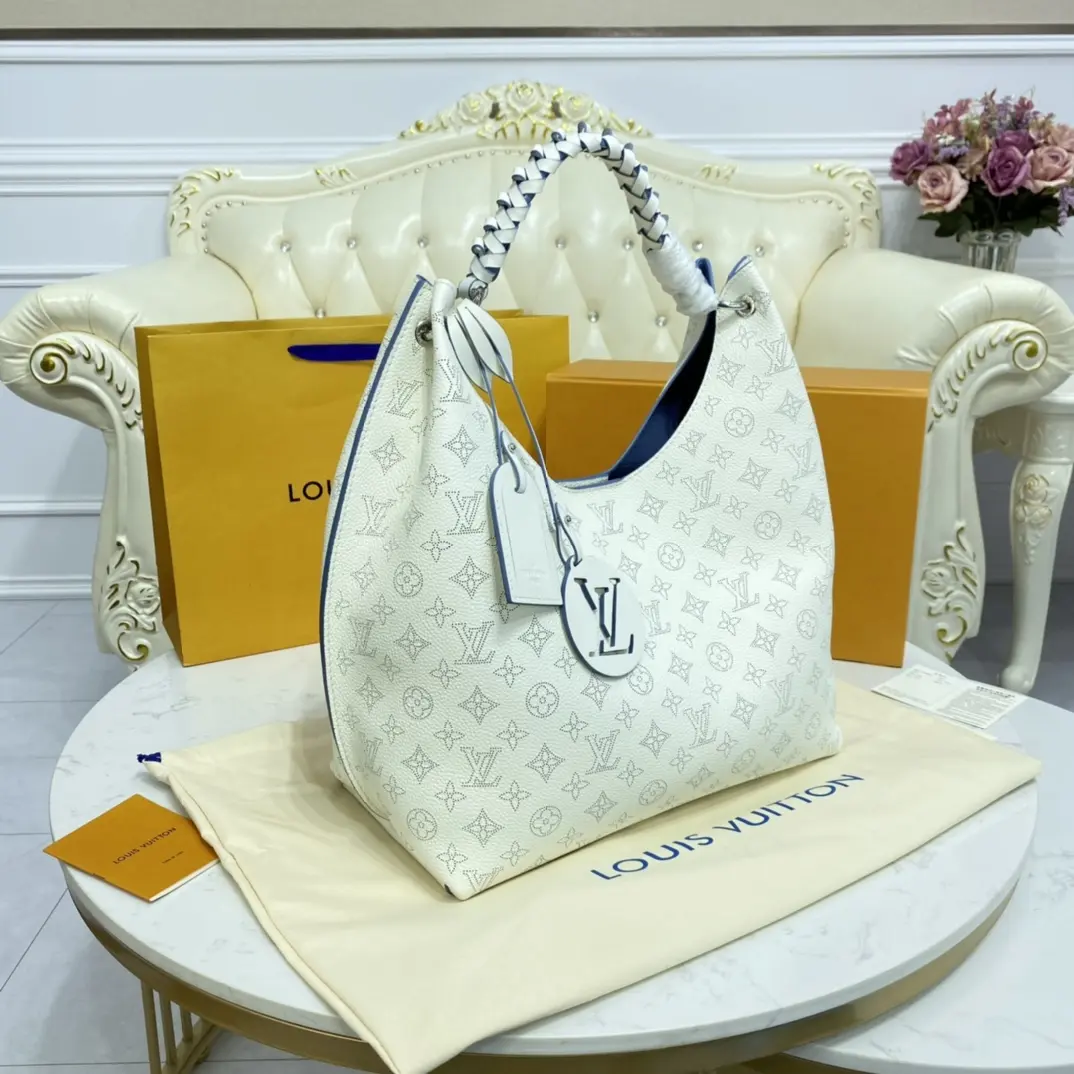 monogram mahina carmel hobo bag m57572 5