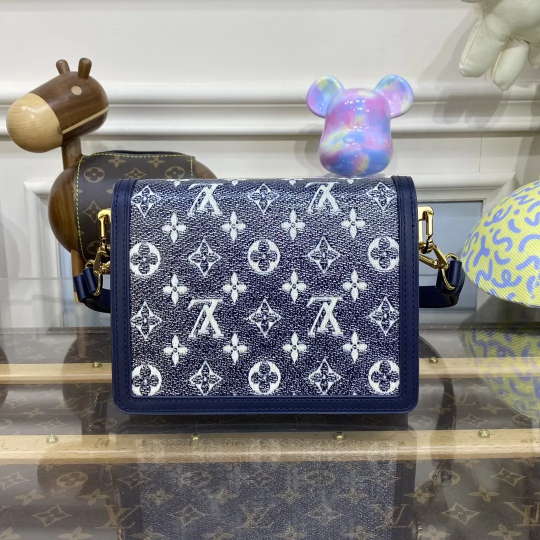 monogram mini dauphine handbag blue m22826 blue 3