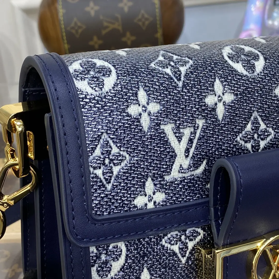 monogram mini dauphine handbag blue m22826 blue 6