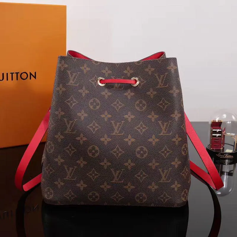 monogram neonoe handbag red m44021 4 monogram neonoe handbag red m44021 4