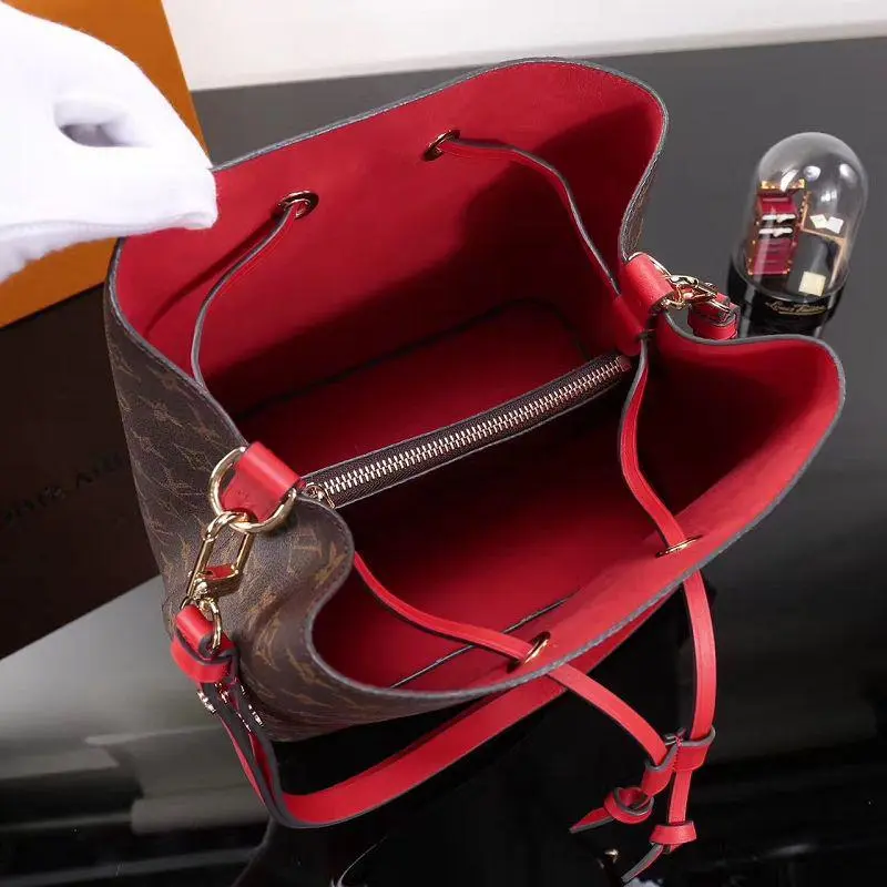 monogram neonoe handbag red m44021 5 monogram neonoe handbag red m44021 5