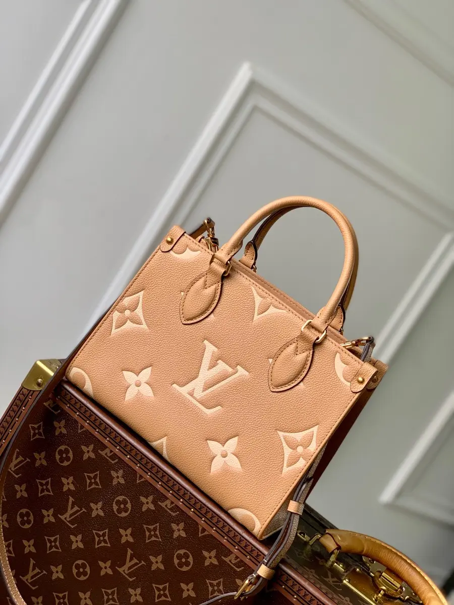 monogram onthego pm tote bag m12513 5
