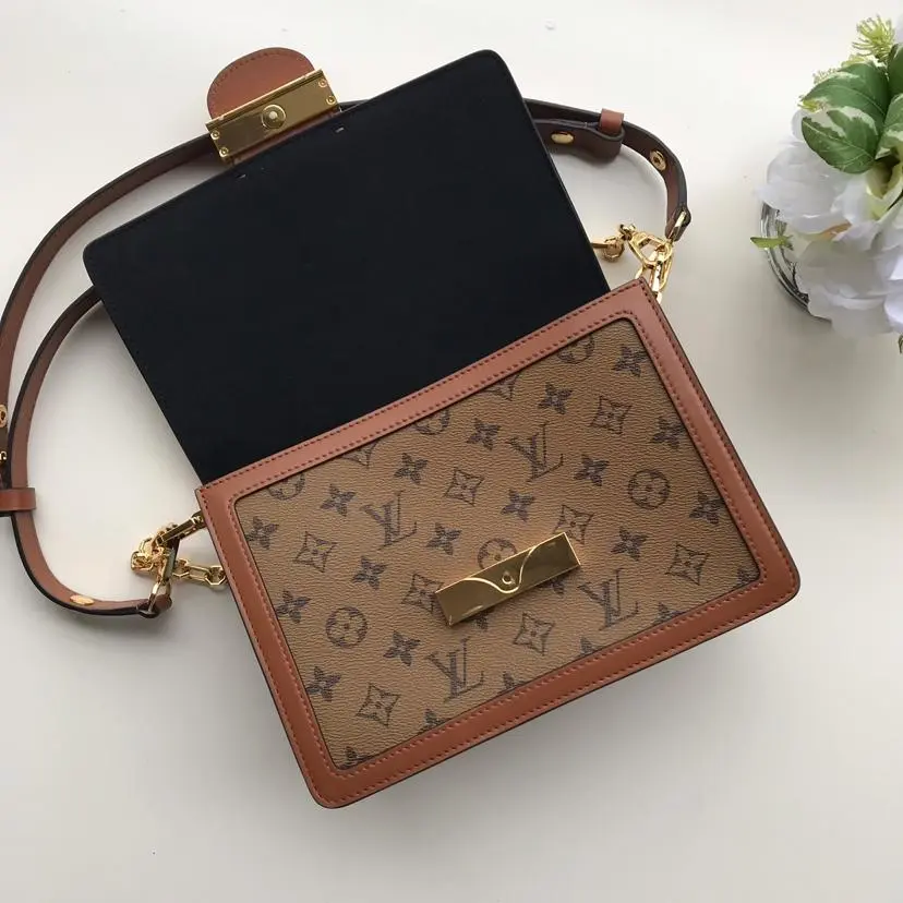 monogram reverse canvas dauphine mm m44391 6 monogram reverse canvas dauphine mm m44391 6