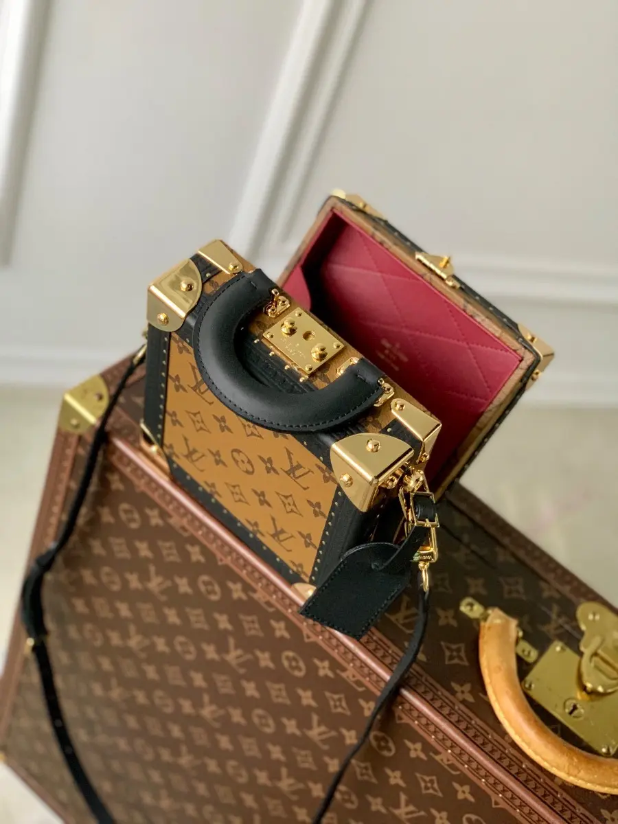 monogram reverse canvas mini square trunk m11206 3