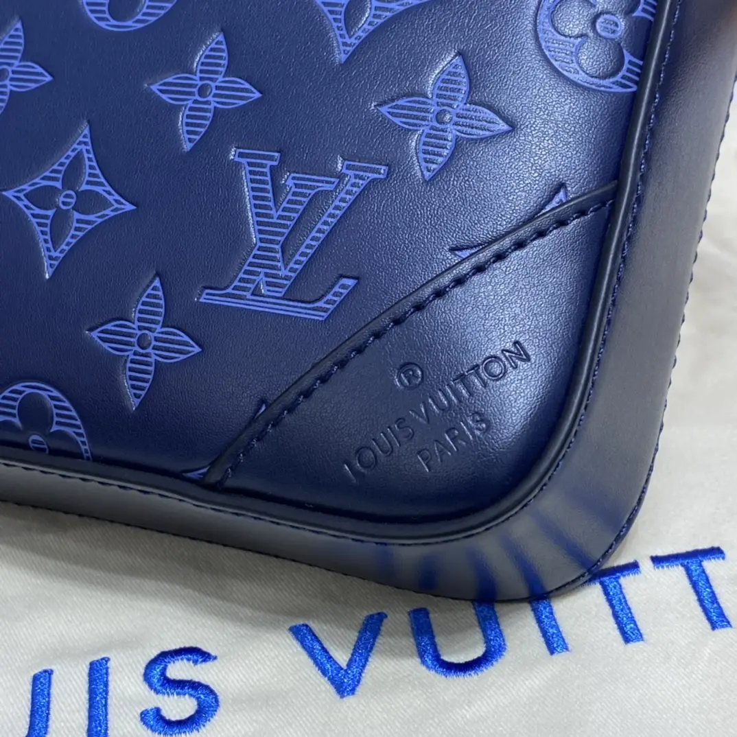 monogram shadow duo messenger bag navy blue m45730 7