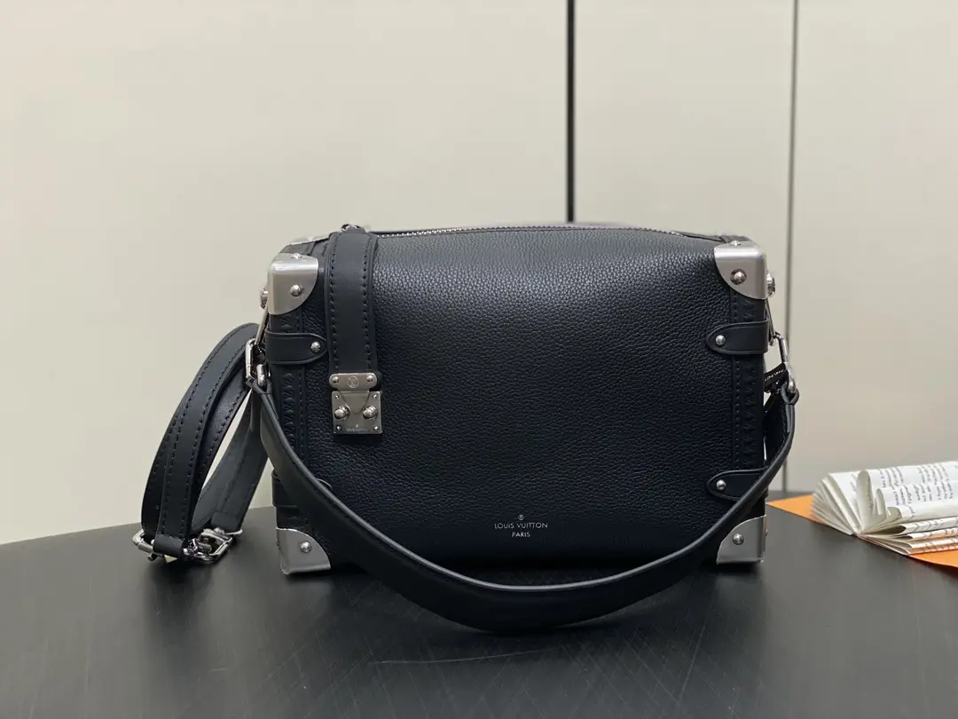 monogram side trunk mm bag black m25160 3