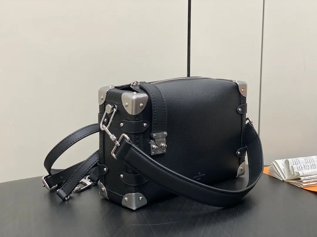 monogram side trunk mm bag black m25160 4