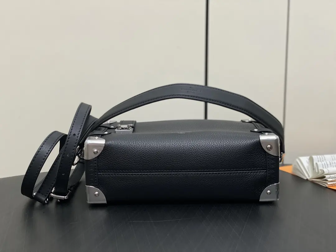monogram side trunk mm bag black m25160 6