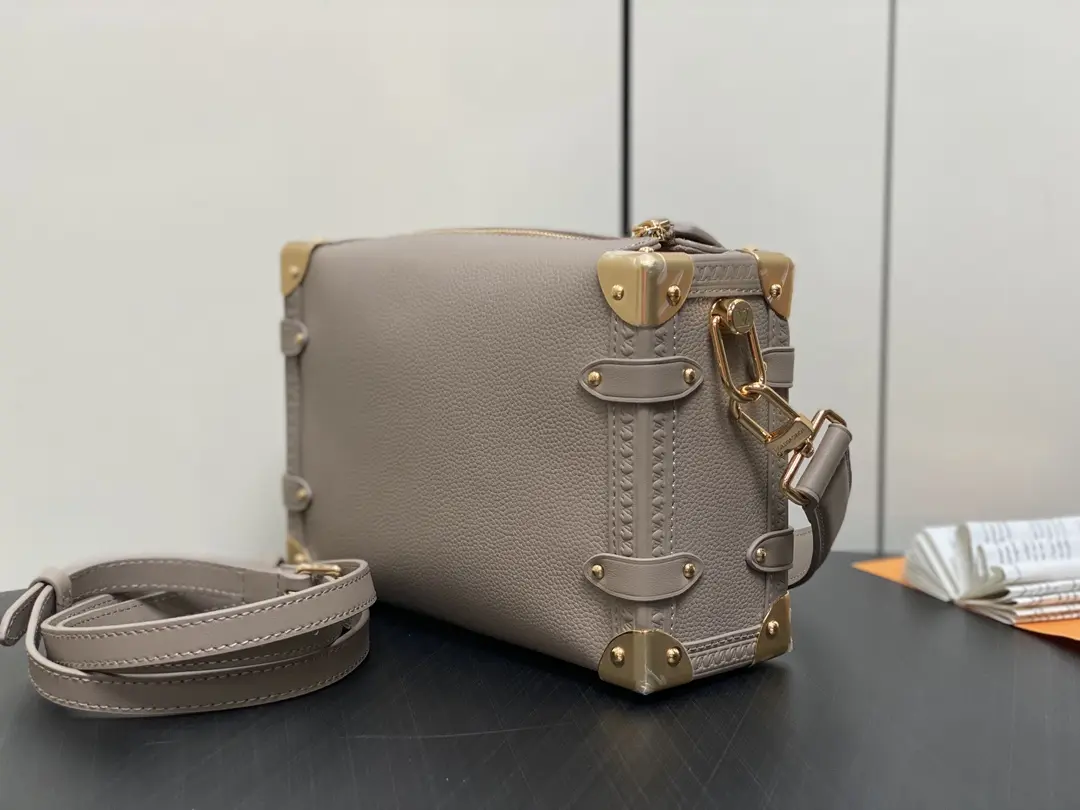 monogram side trunk mm bag taupe m25072 5 monogram side trunk mm bag taupe m25072 5
