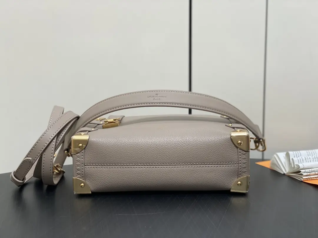 monogram side trunk mm bag taupe m25072 7 monogram side trunk mm bag taupe m25072 7
