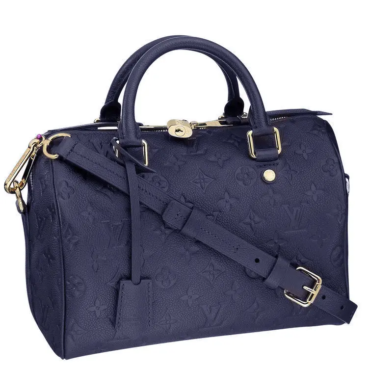 monogram speedy bandouliere 25 blue m42407 1