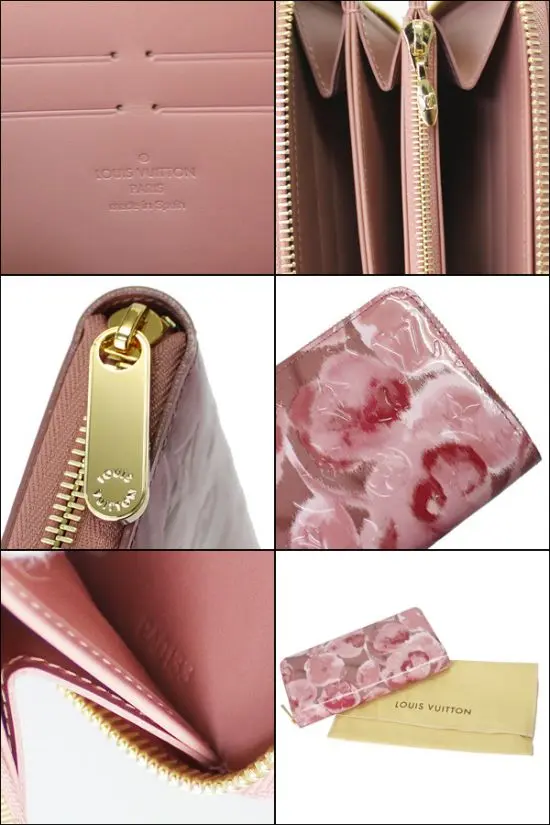 monogram vernis embossed zippy wallet suede rose m90020 1 3 monogram vernis embossed zippy wallet suede rose m90020 1 3